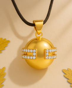 Vêtements de grossesse-Bola de grossesse - déesse - doré or - cristaux