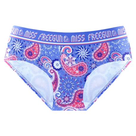 Lot de 4 culottes  ethnic Rose/blanc/violet/bleu 2 - vertbaudet enfant 