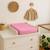 Housse de matelas à langer en coton bio Blanc+Fraise+Honey+Rose+Vert+Vichy 24 - vertbaudet enfant 