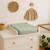 Housse de matelas à langer en coton bio Blanc+Fraise+Honey+Rose+Vert+Vichy 28 - vertbaudet enfant 