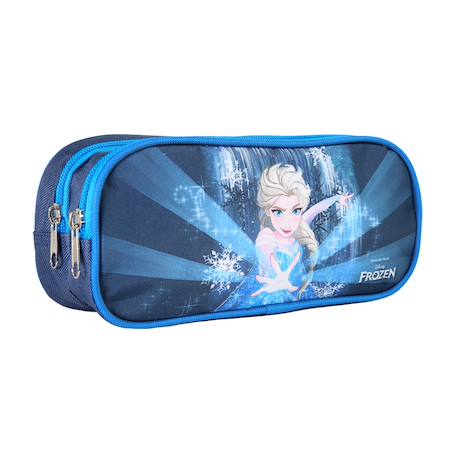 Trousse rectangulaire bleue la reine des neiges Bleu 2 - vertbaudet enfant 