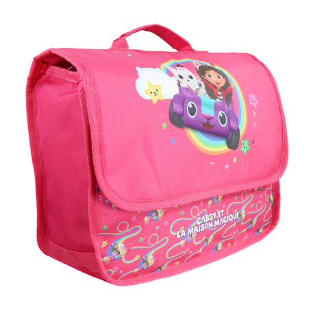 Cartable scolaire maternelle gabby et la maison magique Rose 2 - vertbaudet enfant 