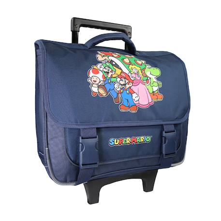 Cartable à roulettes super mario école primaire Bleu 2 - vertbaudet enfant 