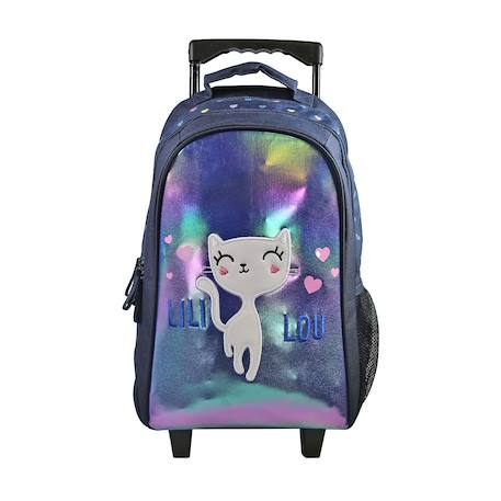 Sac à dos à roulettes lili lou Bleu 1 - vertbaudet enfant 