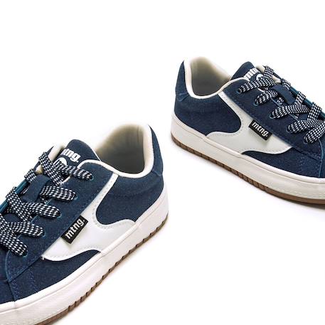 Sneakers garçon synthétique lacets Blue+Noir 6 - vertbaudet enfant 