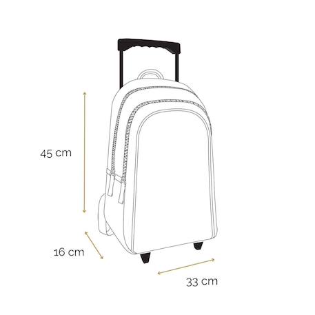 Sac à dos à roulettes cybel cheval licorne Bleu 5 - vertbaudet enfant 