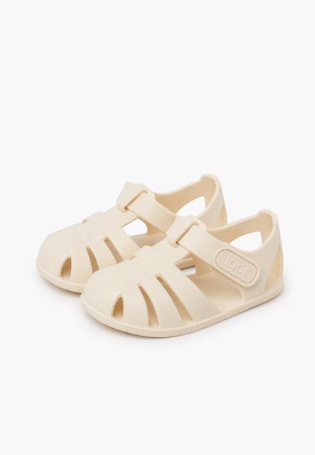 Sandales plastique semelle fine nemo fermeture à scratch Dijon+Ivoire+Menthe+Océan+Rose+Rose pâle+Sable+Sauge 10 - vertbaudet enfant 