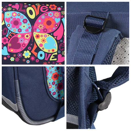 Cartable scolaire primaire  phileas - papillon Bleu 5 - vertbaudet enfant 
