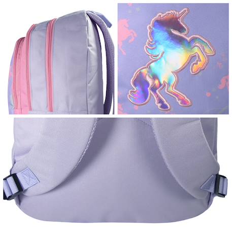 Sac à dos scolaire cybel Violet 5 - vertbaudet enfant 
