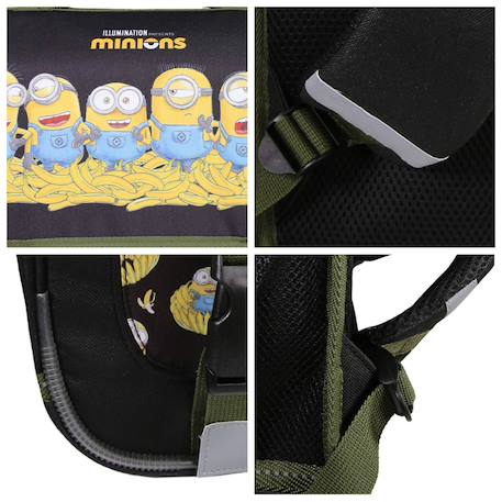 Cartable scolaire primaire les minions Noir 5 - vertbaudet enfant 