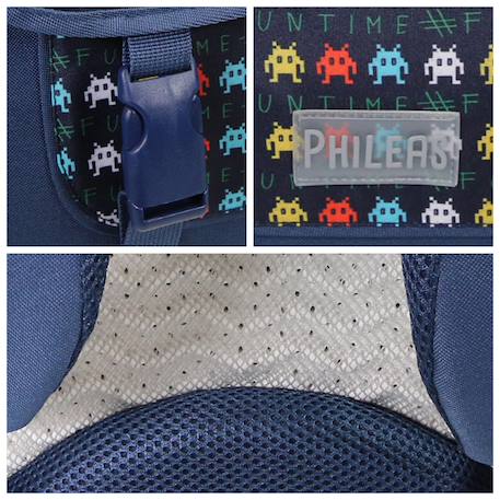 Cartable scolaire primaire  phileas - jeux vidéos Bleu 6 - vertbaudet enfant 