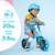 Draisienne d'apprentissage évolutive junior Bleu+Vert+Vert 1 5 - vertbaudet enfant 