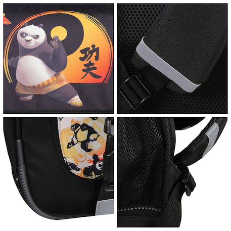 Cartable scolaire primaire  kung fu panda Noir 5 - vertbaudet enfant 