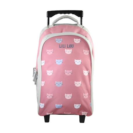 Sac à dos à roulettes lili lou Gris 1 - vertbaudet enfant 