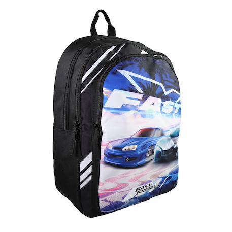 Sac à dos scolaire primaire fast and furious Noir 2 - vertbaudet enfant 