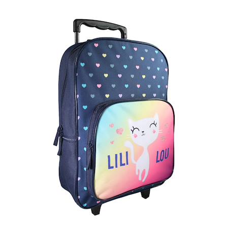 Sac à dos à roulettes lili lou Bleu 2 - vertbaudet enfant 