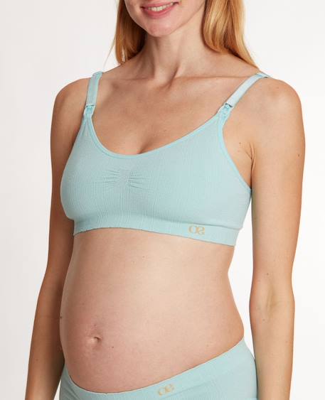 Brassière de grossesse et d'allaitement zoé vert Vert d'eau 2 - vertbaudet enfant 