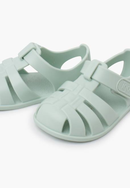 Sandales plastique semelle fine nemo fermeture à scratch Dijon+Ivoire+Menthe+Océan+Rose+Rose pâle+Sable+Sauge 18 - vertbaudet enfant 