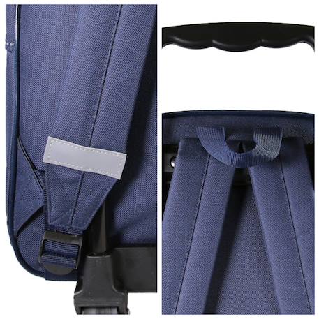 Sac à dos à roulettes lili lou Bleu 6 - vertbaudet enfant 