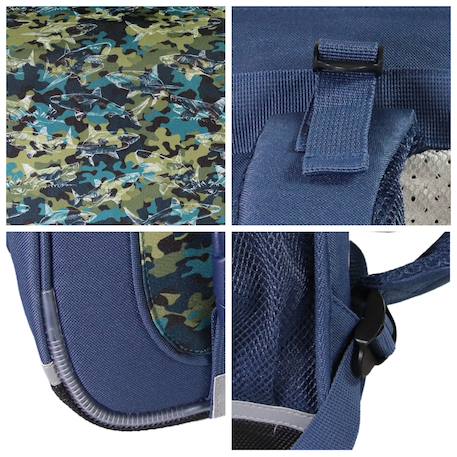Cartable scolaire primaire  phileas - requins Bleu 5 - vertbaudet enfant 