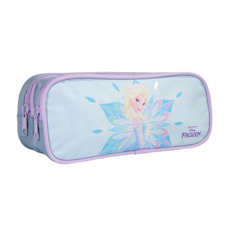 Trousse scolaire rectangulaire  la reine des neiges Bleu 2 - vertbaudet enfant 