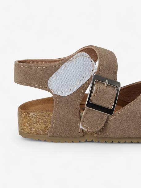 Sandales astrid enfant en cuir vegan Beige+Green+Light brown+Mustard+Purple+Red 3 - vertbaudet enfant 
