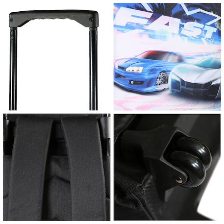 Sac à dos à roulettes fast & furious Noir 5 - vertbaudet enfant 