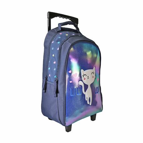 Sac à dos à roulettes lili lou Bleu 2 - vertbaudet enfant 