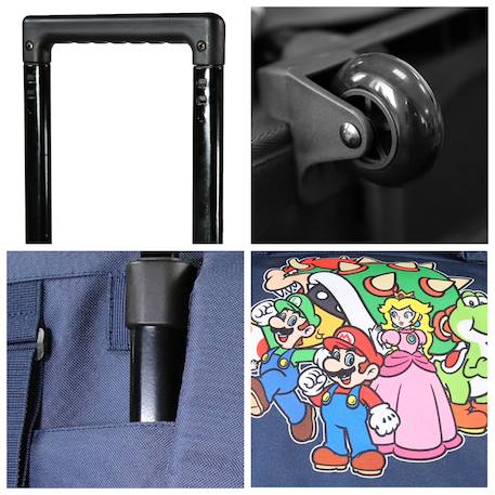 Cartable à roulettes super mario école primaire Bleu 5 - vertbaudet enfant 