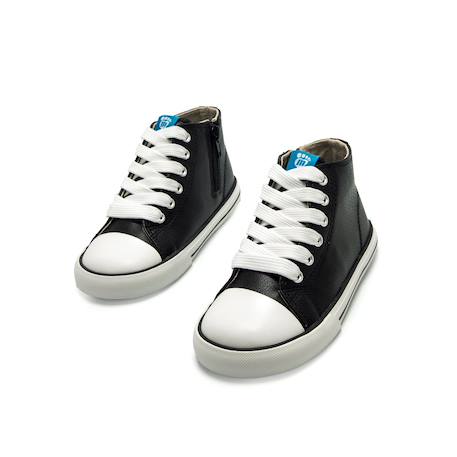 Sneakers filles synthétique lacets barefoot Noir 2 - vertbaudet enfant 