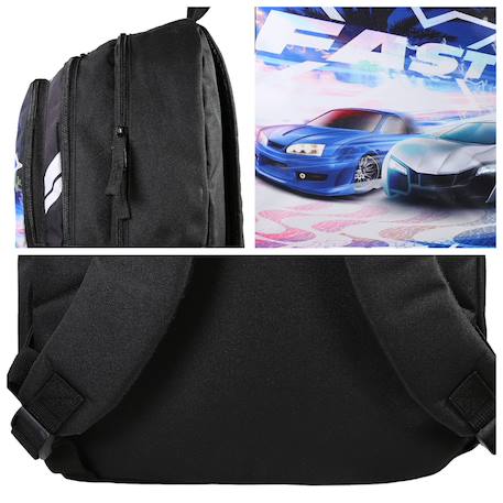 Sac à dos scolaire primaire fast and furious Noir 5 - vertbaudet enfant 
