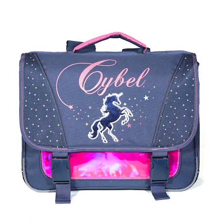 Cartable cybel cheval / licorne Bleu 1 - vertbaudet enfant 