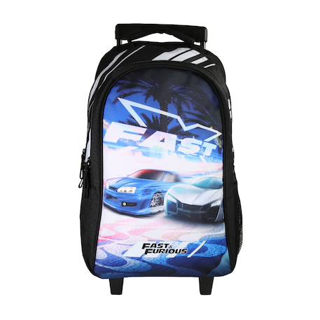 Sac à dos à roulettes fast & furious Noir 1 - vertbaudet enfant 
