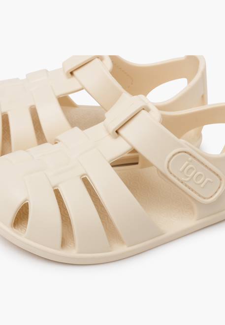Sandales plastique semelle fine nemo fermeture à scratch Dijon+Ivoire+Menthe+Océan+Rose+Rose pâle+Sable+Sauge 12 - vertbaudet enfant 