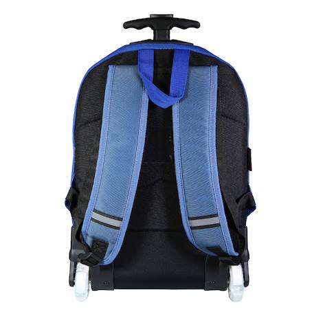 Sac à dos scolaire à roulettes monster Bleu 4 - vertbaudet enfant 