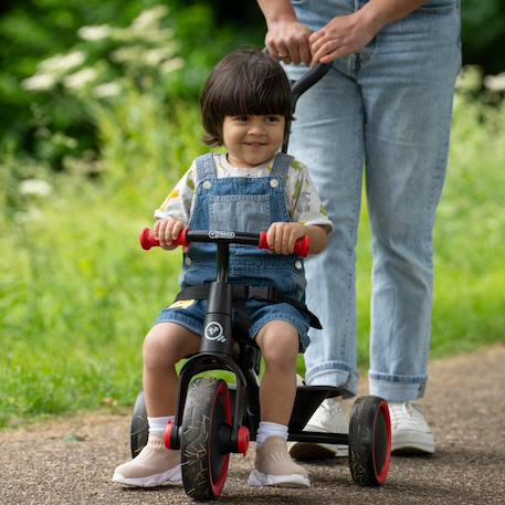Tricycle enfant évolutif 2 en 1 early fun métal Noir - rouge 2 - vertbaudet enfant 