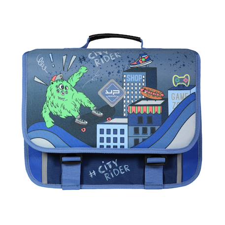 Cartable scolaire primaire monster Bleu 1 - vertbaudet enfant 