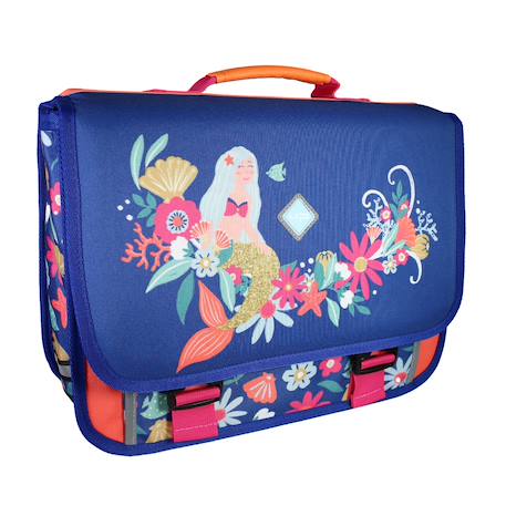 Cartable scolaire primaire sirène 38cm Bleu 2 - vertbaudet enfant 