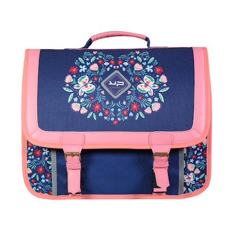 Cartable scolaire primaire folk Bleu 1 - vertbaudet enfant 