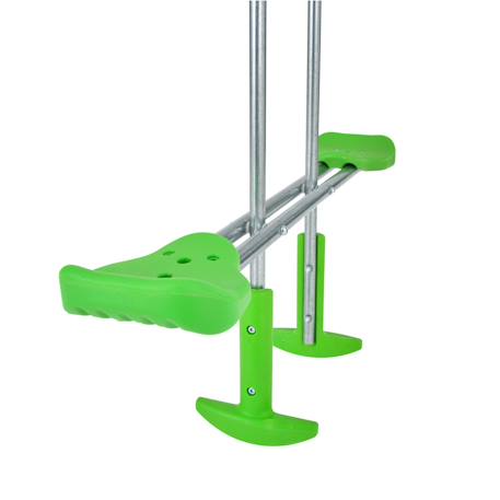Portique balançoire et vis-à-vis aubépine bois h243cm Marron - bleu - vert 3 - vertbaudet enfant 