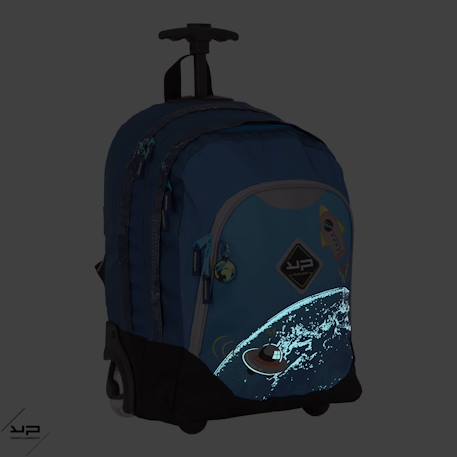 Sac à dos à roulettes objectif lune Bleu 4 - vertbaudet enfant 