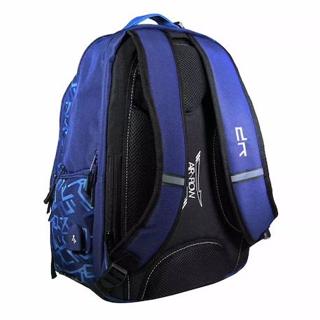 Sac à dos recyclé ordi usb typo Bleu 3 - vertbaudet enfant 