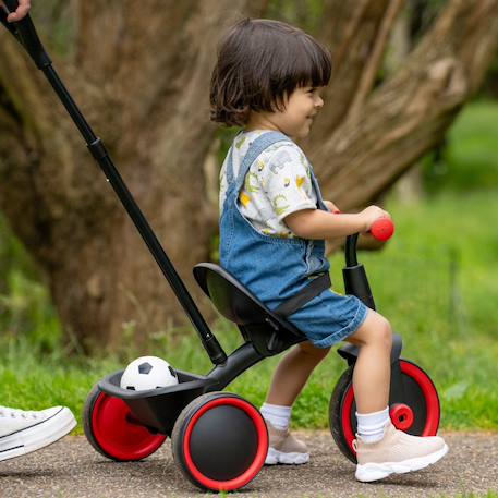 Tricycle enfant évolutif 2 en 1 early fun métal Noir - rouge 3 - vertbaudet enfant 