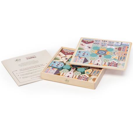 Puzzle à jouer village des alpes Beige 2 - vertbaudet enfant 