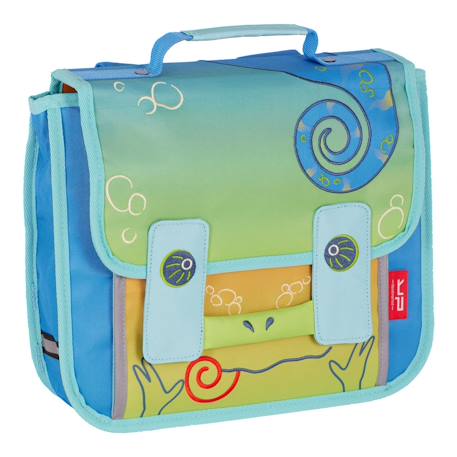 Cartable maternelle 32 cm recyclé caméléon Vert 1 - vertbaudet enfant 