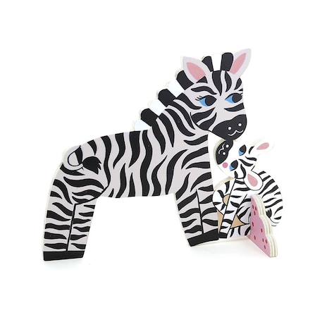 Croquet en bois animaux petit safari Bleu 6 - vertbaudet enfant 