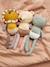 Peluche souris avec doudou, crocheté - 33 cm Grenouille+Lion 5 - vertbaudet enfant 