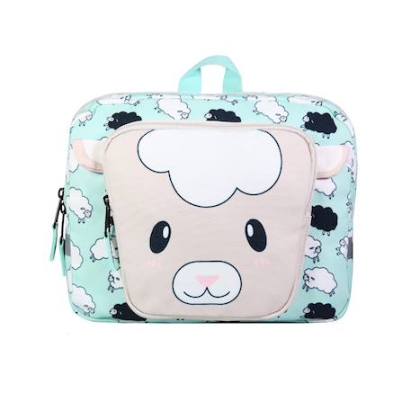 Sac goûter rectangulaire maternelle saute mouton Vert 1 - vertbaudet enfant 