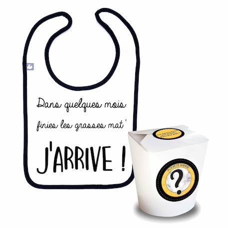 Pochette surprise annonce de grossesse -  j'arrive ! Blanc 1 - vertbaudet enfant 