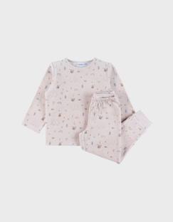 Pyjama 2 pièces en velours avec motif éléphant  - vertbaudet enfant